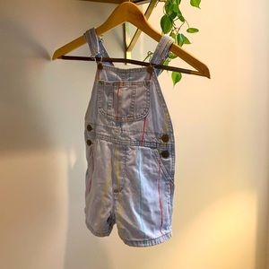 Rare vintage Lee unisex toddler denim shorttals size 4t